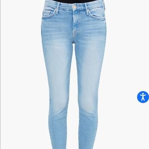MOTHER the looker cropped skinny jeans in Swimming Pool Sunday  *limited edition